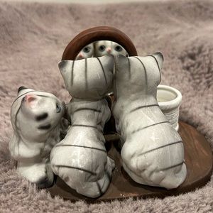 Vintage Ceramic Kittens Figurine